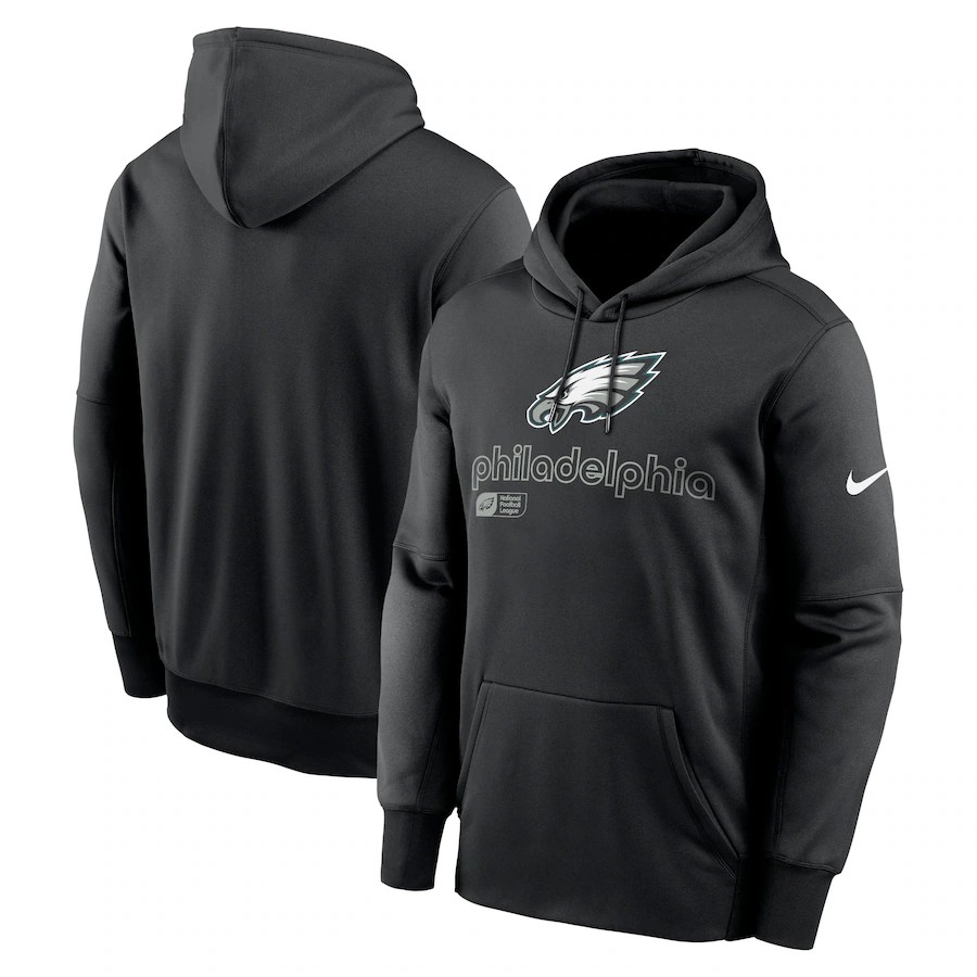 Men Philadelphia Eagles black style 23 NFL 2024 hoodie